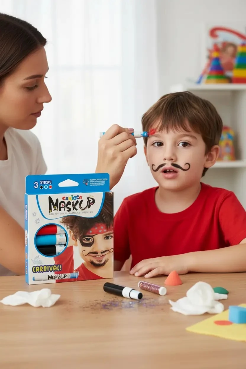 Yüz Boyası 3'lü – Canlı Renkler İle Eğlenceli Tasarımlar