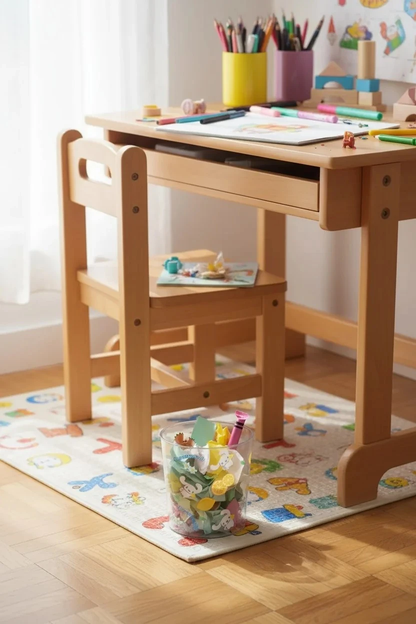 Sanrio Lisanslı Çiçek Desenli PET Şeffaf Çöp Kovası (L) - Cinnamoroll