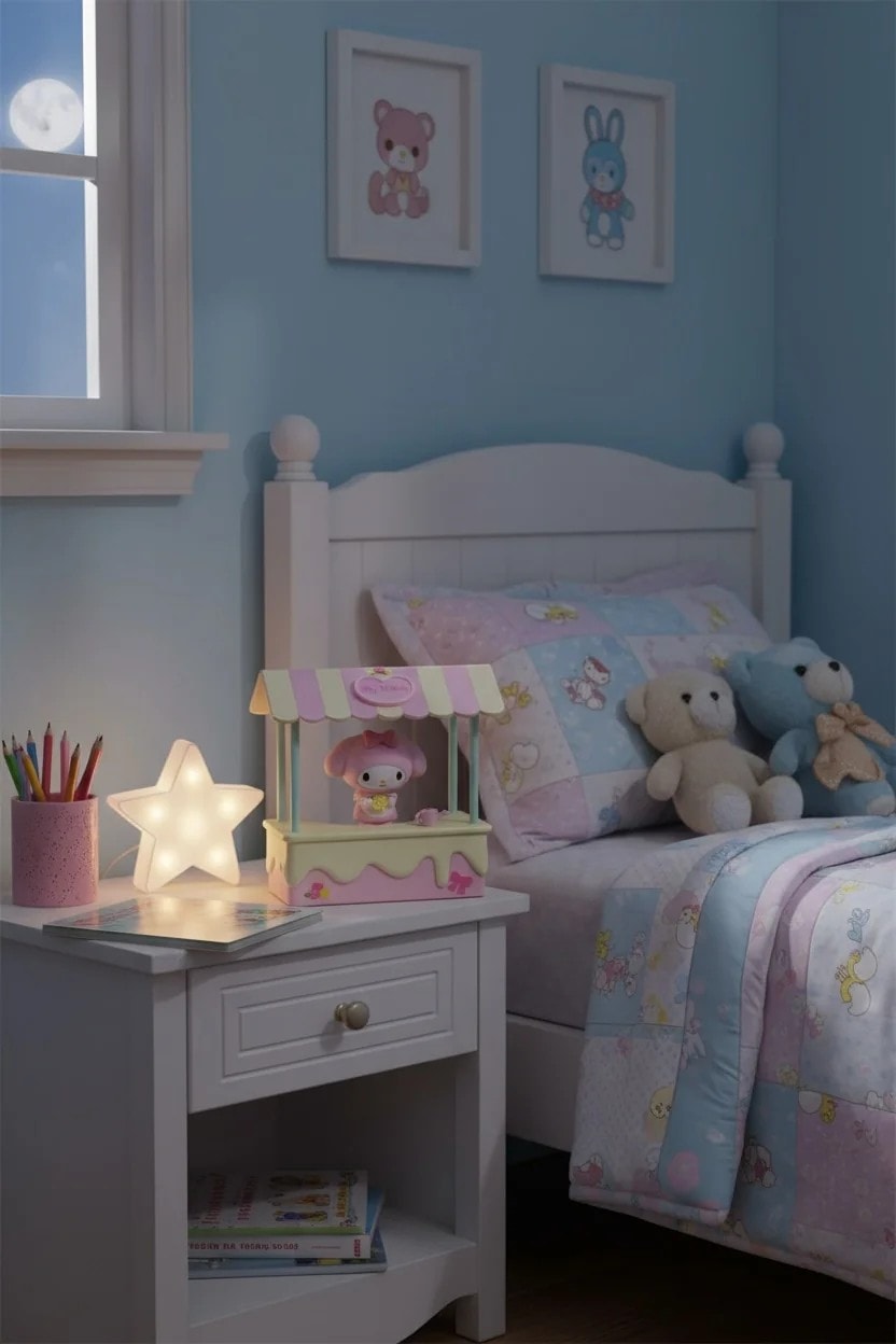 Sanrio Lisanslı Tatlı Market Serisi Dekoratif Masa Lambası (My Melody)