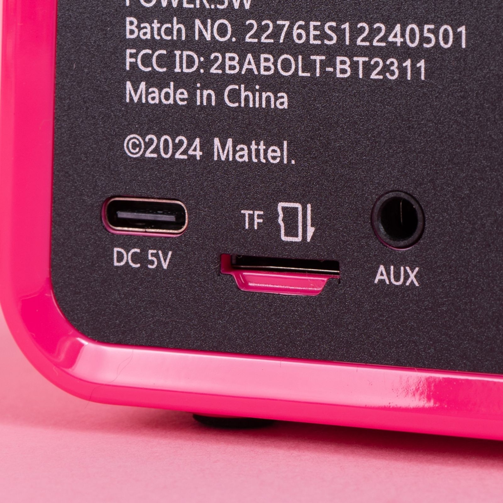 Barbie Hayranlarına Özel Lisanslı Retro Tarz Lisanslı Bluetooth Hoparlör - Fuşya