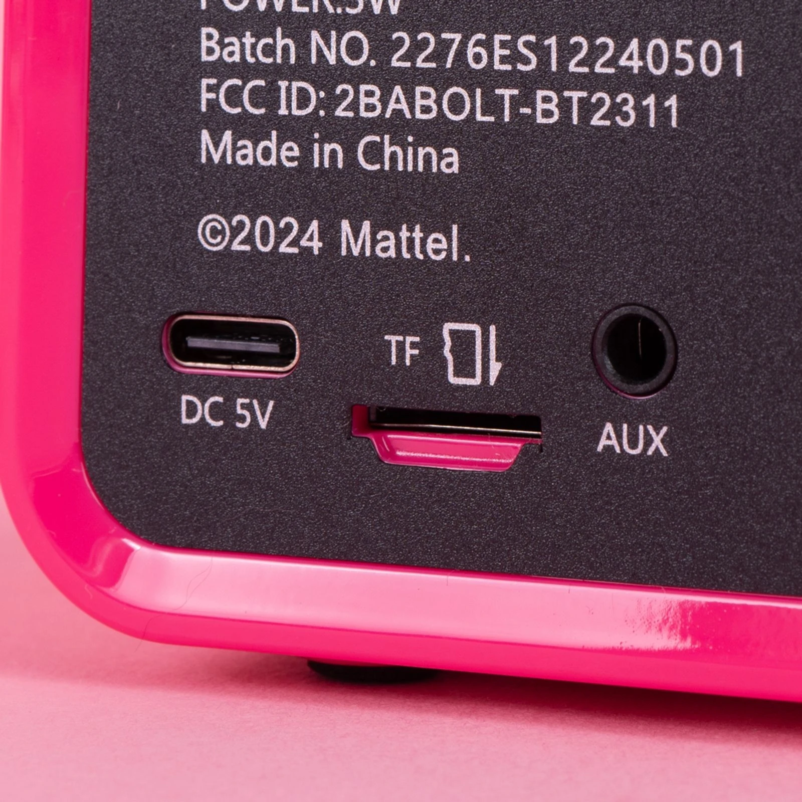 Barbie Hayranlarına Özel Lisanslı Retro Tarz Lisanslı Bluetooth Hoparlör - Fuşya (Outlet)