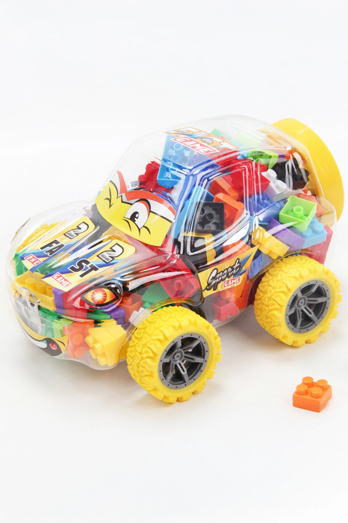 Büyük Oyun Bloğu - Spor Araba (Sarı)