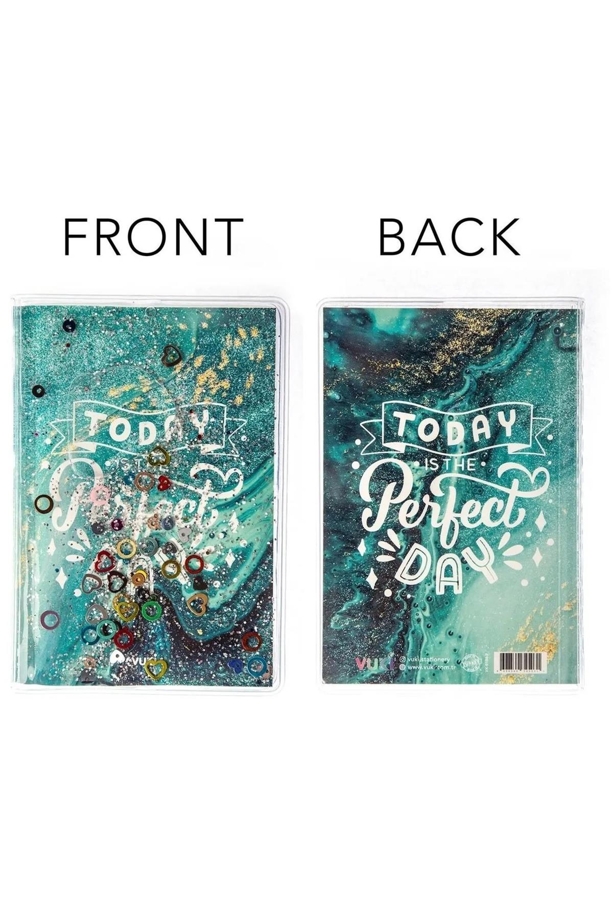 Vuki Simli Ve Sulu Kapaklı Renkli Sayfalı Desenli Mini Defter-Renkli (Outlet)