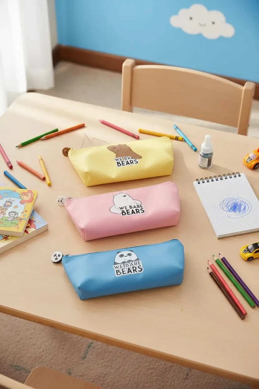 We Bare Bears Lisanslı Renkli Kalemlik