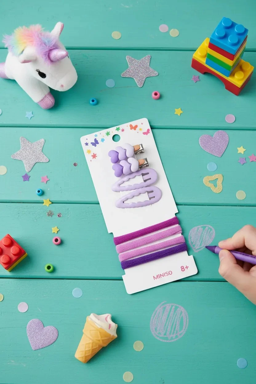 Gradyan Renkli 8'li Saç Toka Seti - Renkli ve Şık Stil