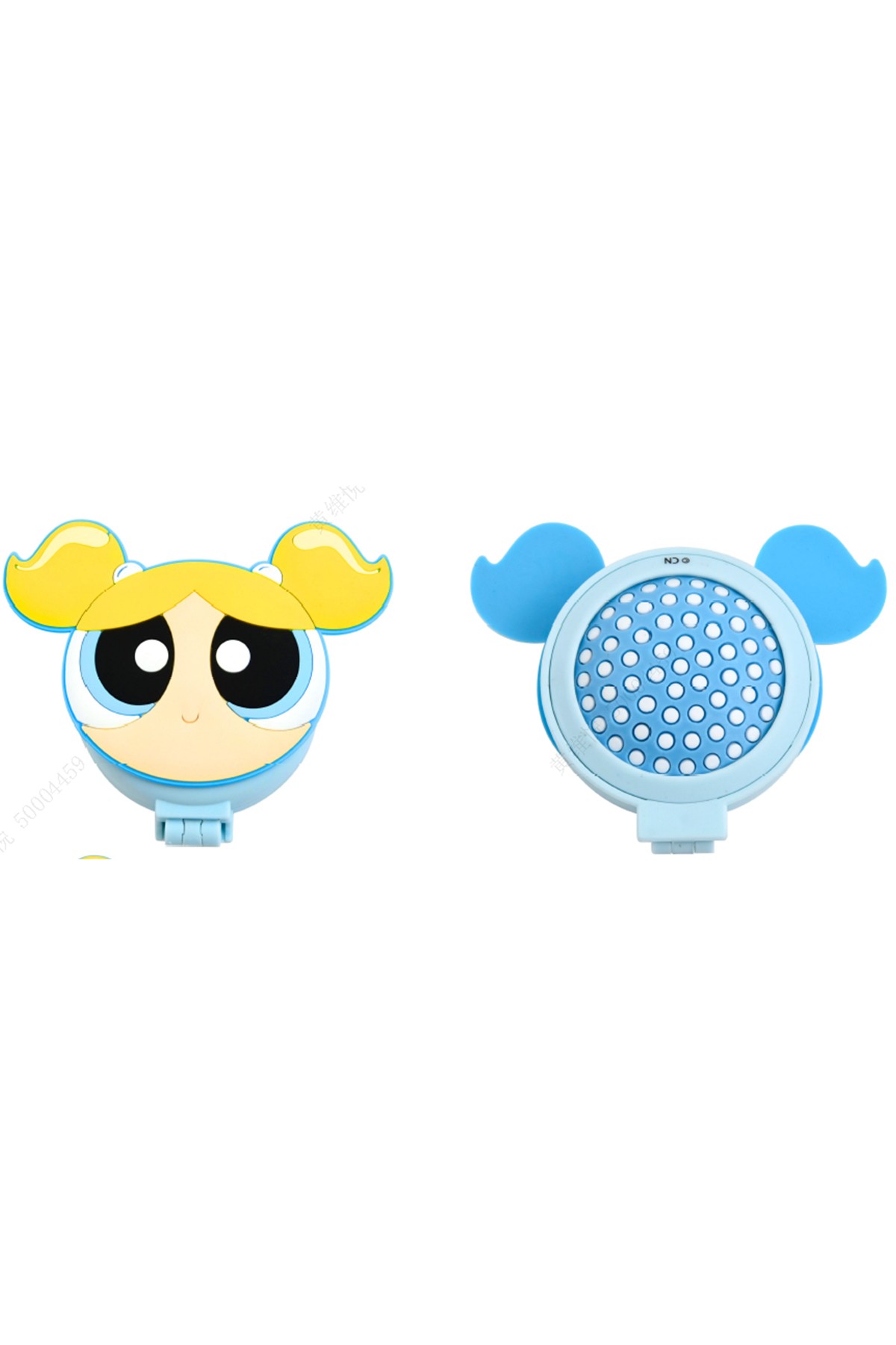 Powerpuff Girls Lisanslı Aynalı Mini Saç Fırçası - Bubbles