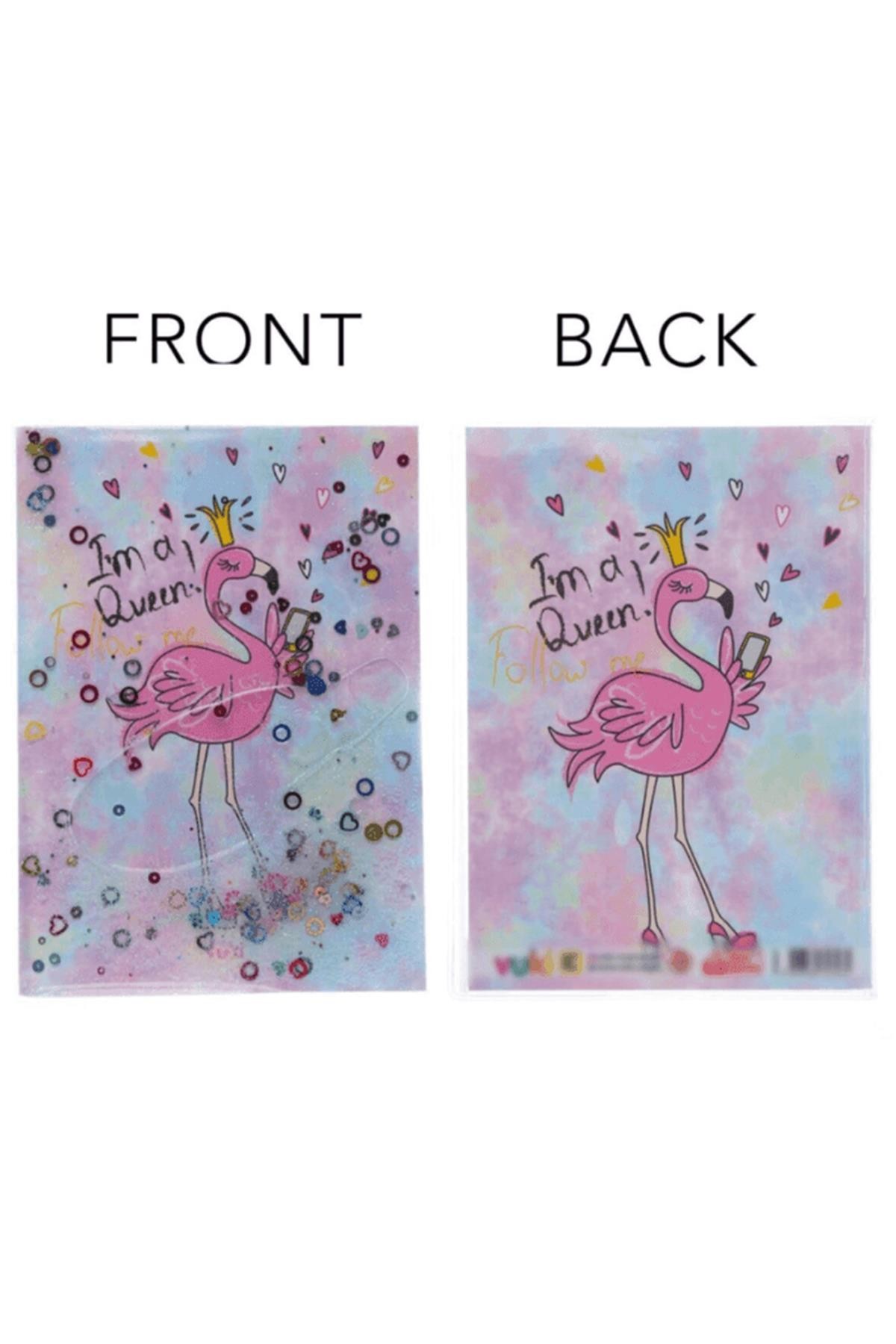 Vuki Flamingo A5 Boy Simli Ve Sulu Kapaklı Defter