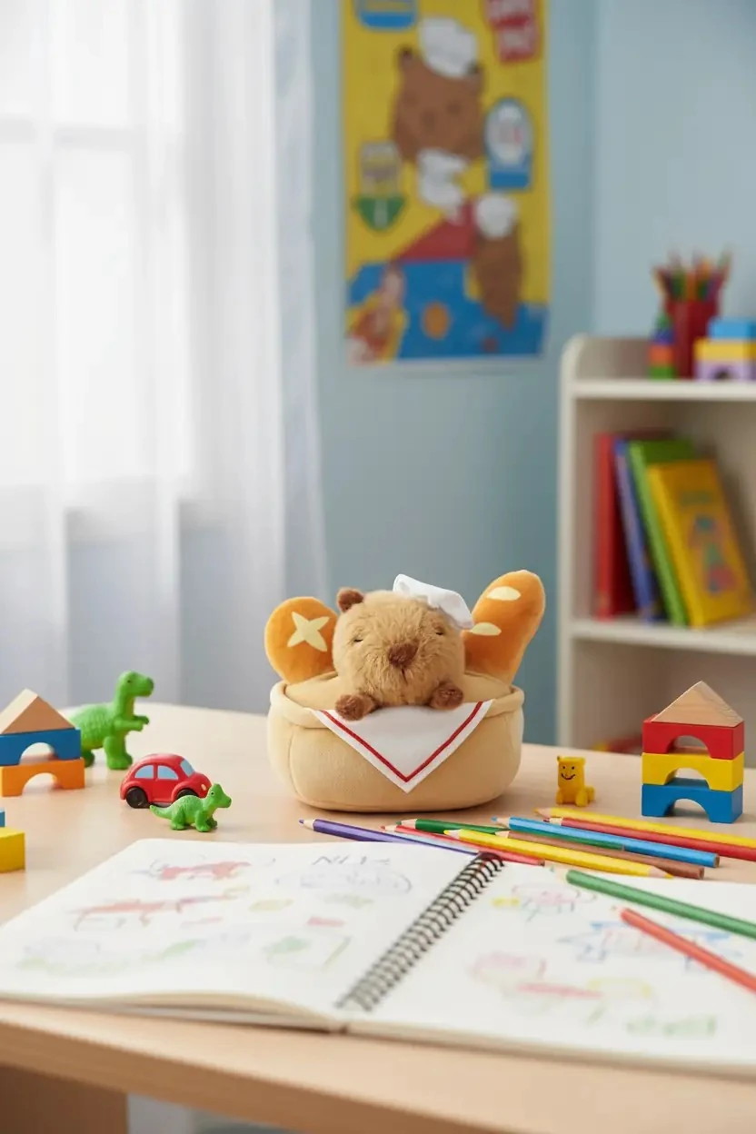 Miniso Lisanslı Pişirme Serisi Mimi Bara Baget Peluş Oyuncak 18 Cm – Yumuşacık