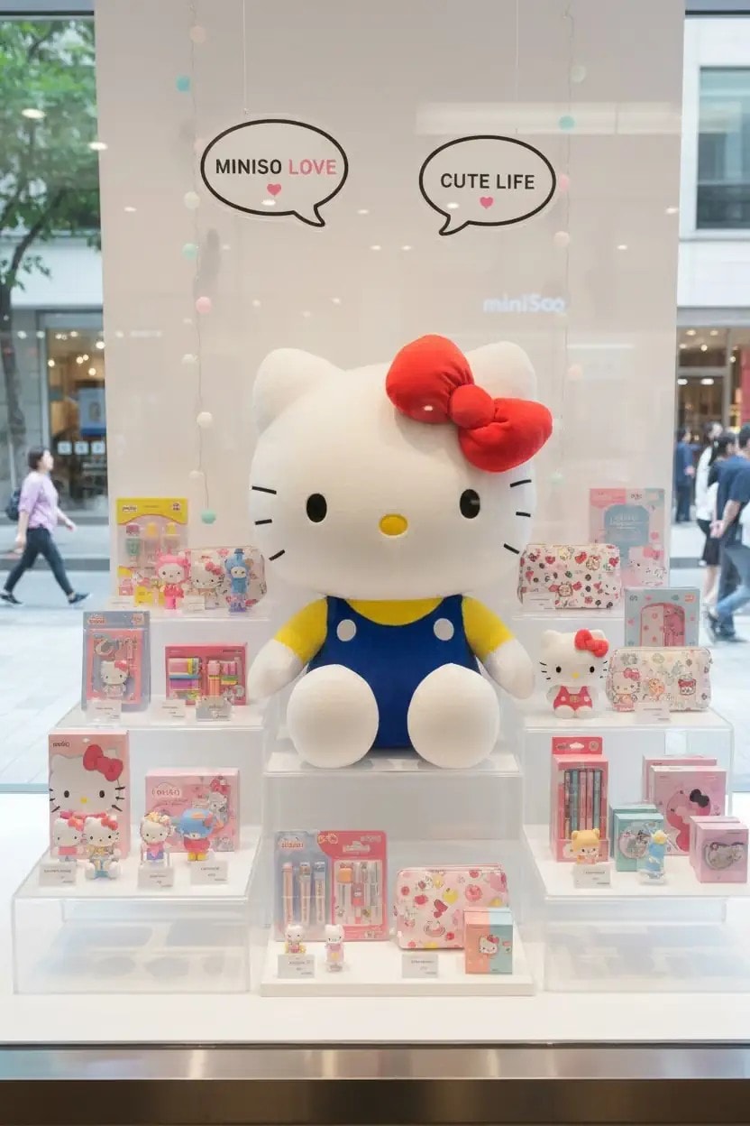 Sanrio Lisanslı Oturan Peluş Oyuncak (53 cm) - Hello Kitty