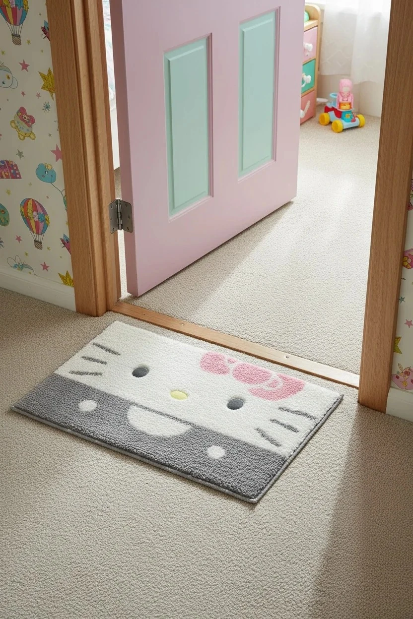 Sanrio Lisanslı Küçük Halı 60cm x 40cm  - Hello Kitty