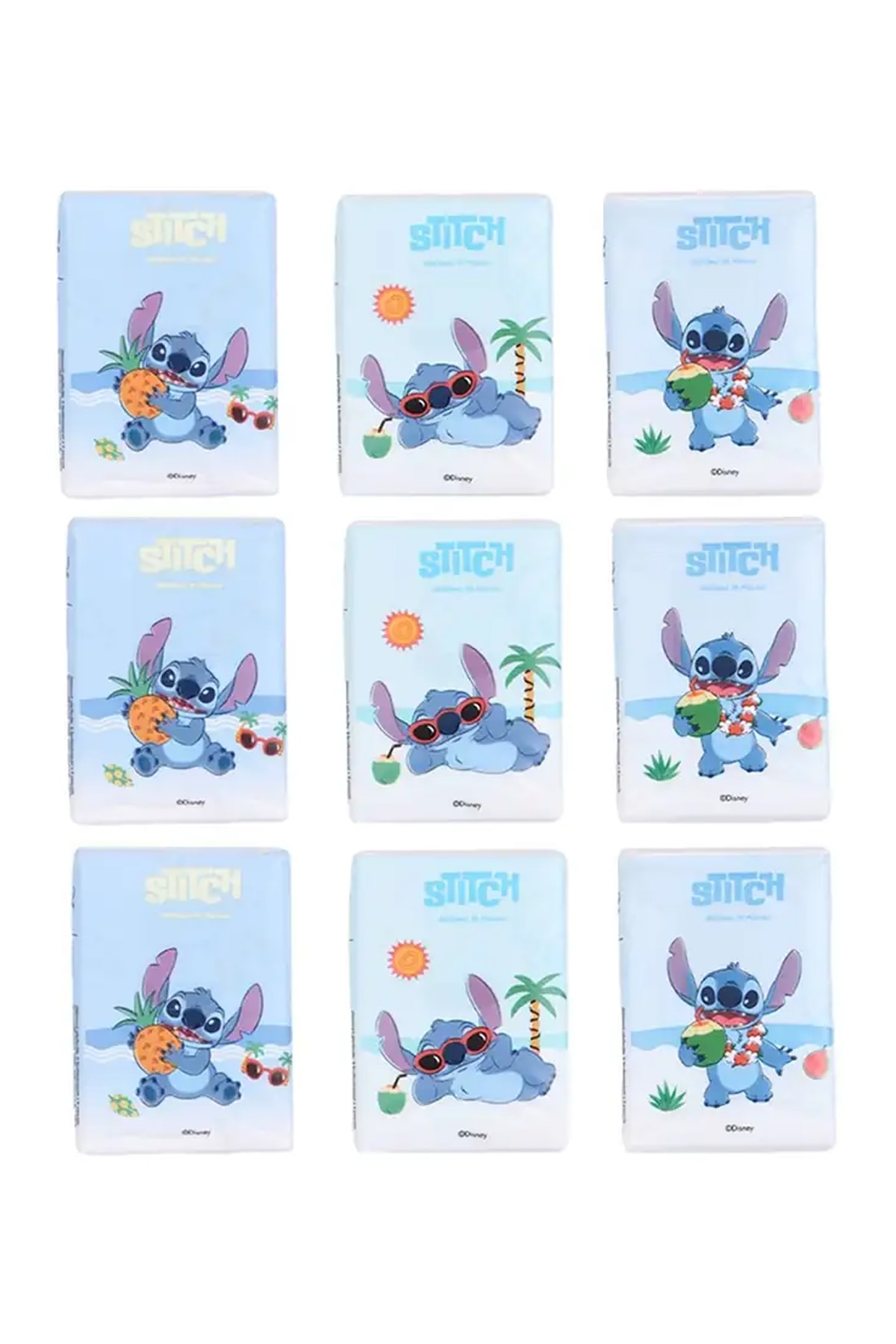 Disney Lilo & Stitch Lisanslı Baskılı Mendiller 9Yp. (9 Paket)