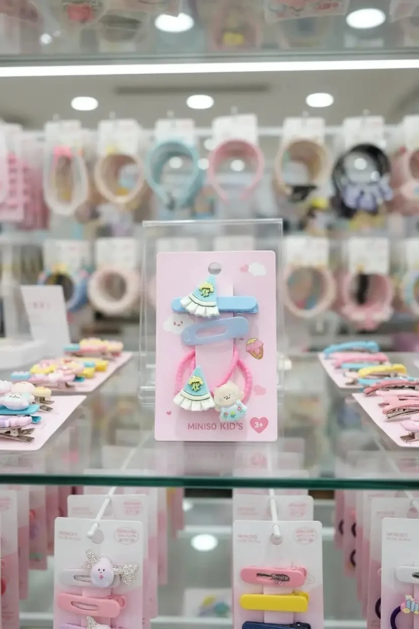 Eğlence Serisi Dondurma Figürlü 4'lü Saç Toka Seti - Tatlı ve Renkli Stil