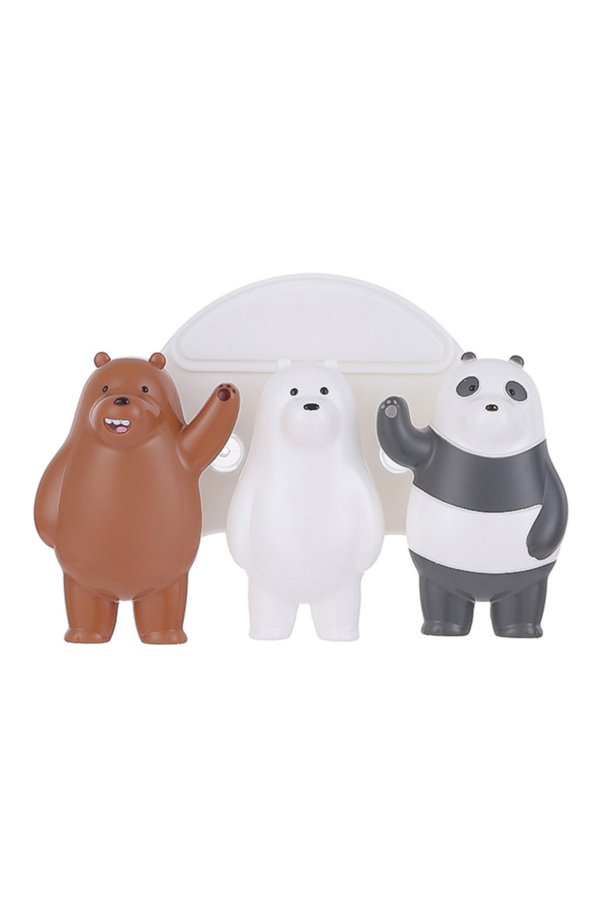 We Bare Bears Lisanslı Sevimli Diş Fırçası Tutucu - Banyonuza Eğlence Katın