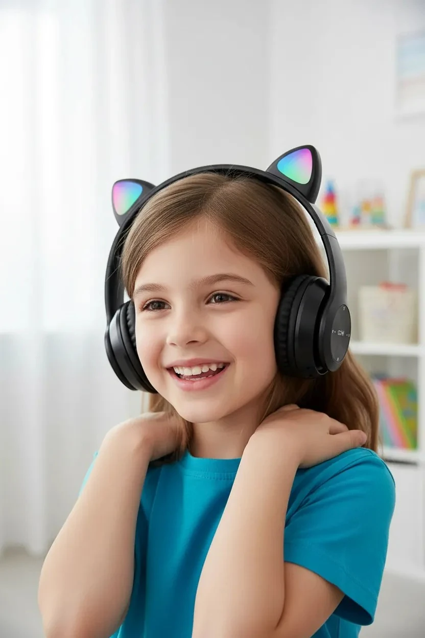 Bood Kablosuz Sevimli Kedi Kulaklık