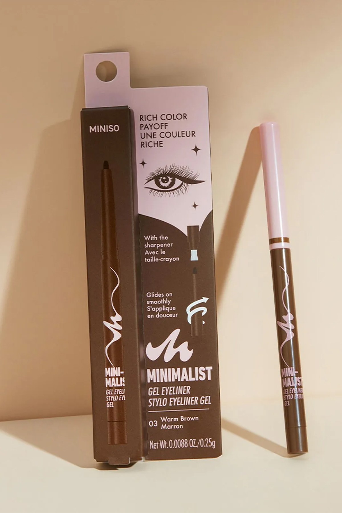 Minimalist Serisi Jel Eyeliner Kalem (03 Kızıl Kahve)