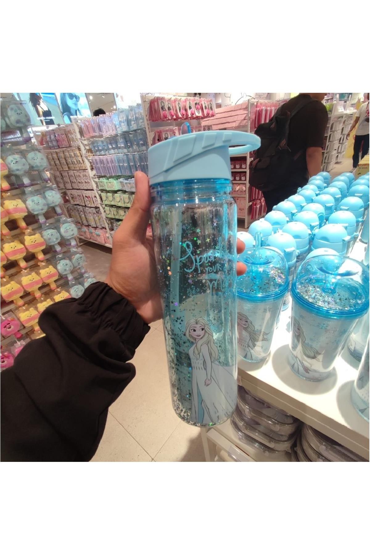 Disney Frozen Lisanslı Tutacaklı Plastik Şişe (500Ml)