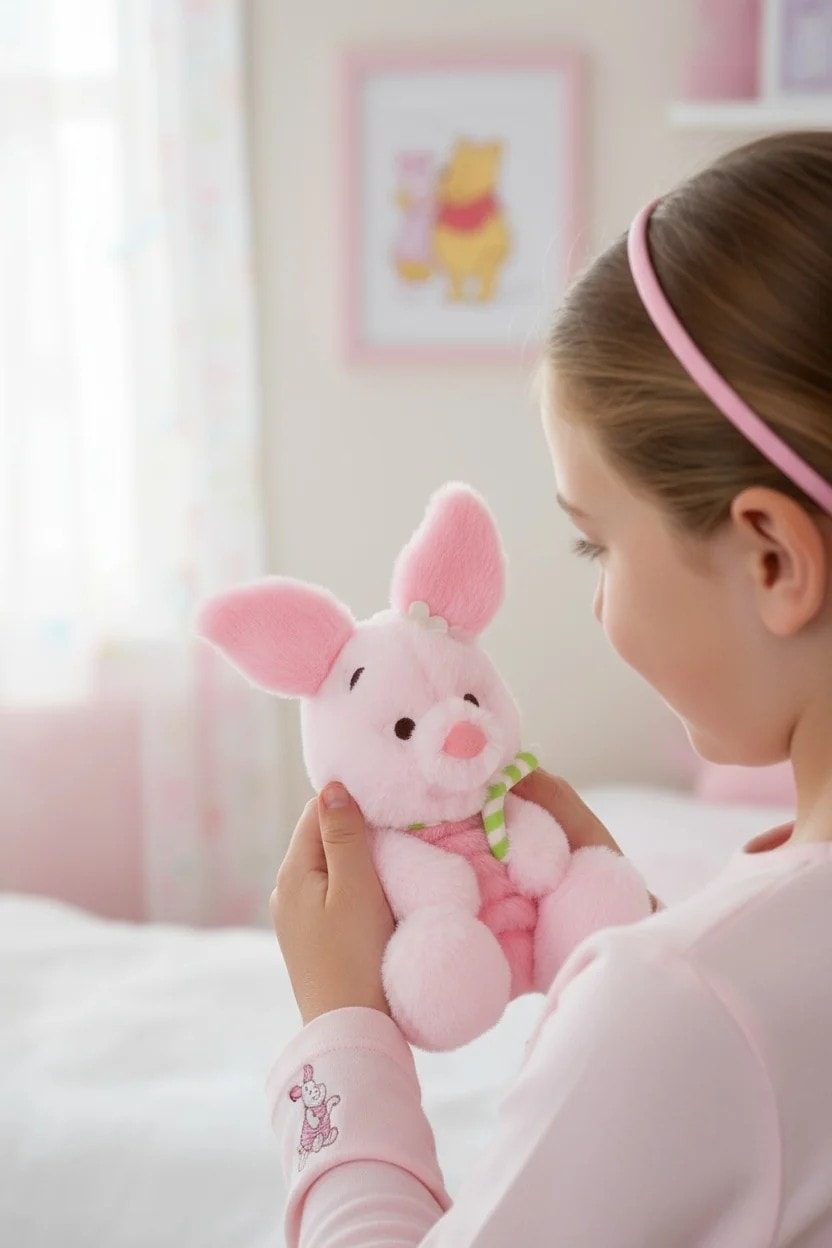 Disney Pixar Lisanslı Meyve Serisi 2si 1 Arada Peluş Oyuncak & Çanta - Piglet