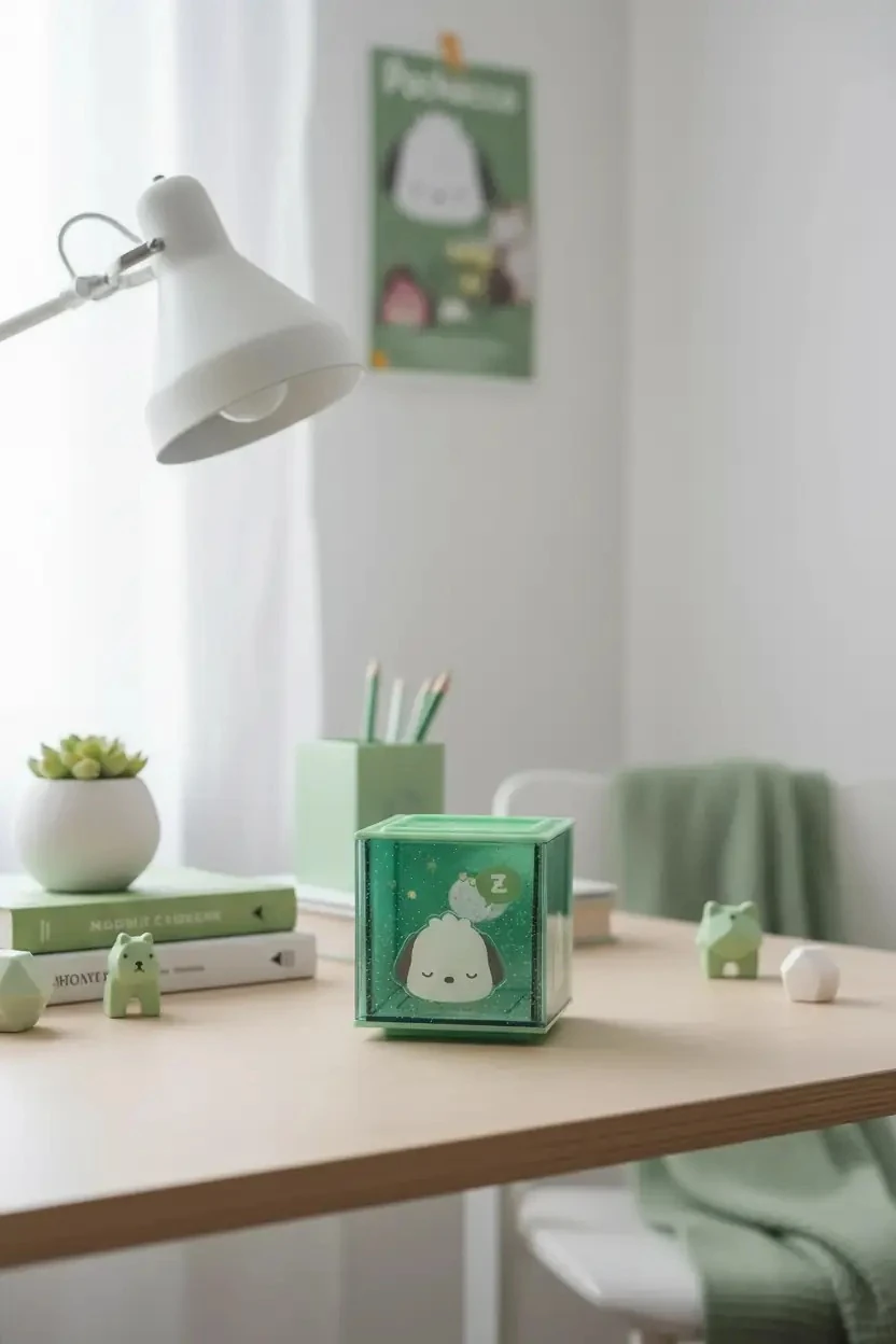 Sanrio Lisanslı Pochacco Akrilik Saklama Kutusu – Şeffaf Masaüstü Düzenleyici 10 Cm