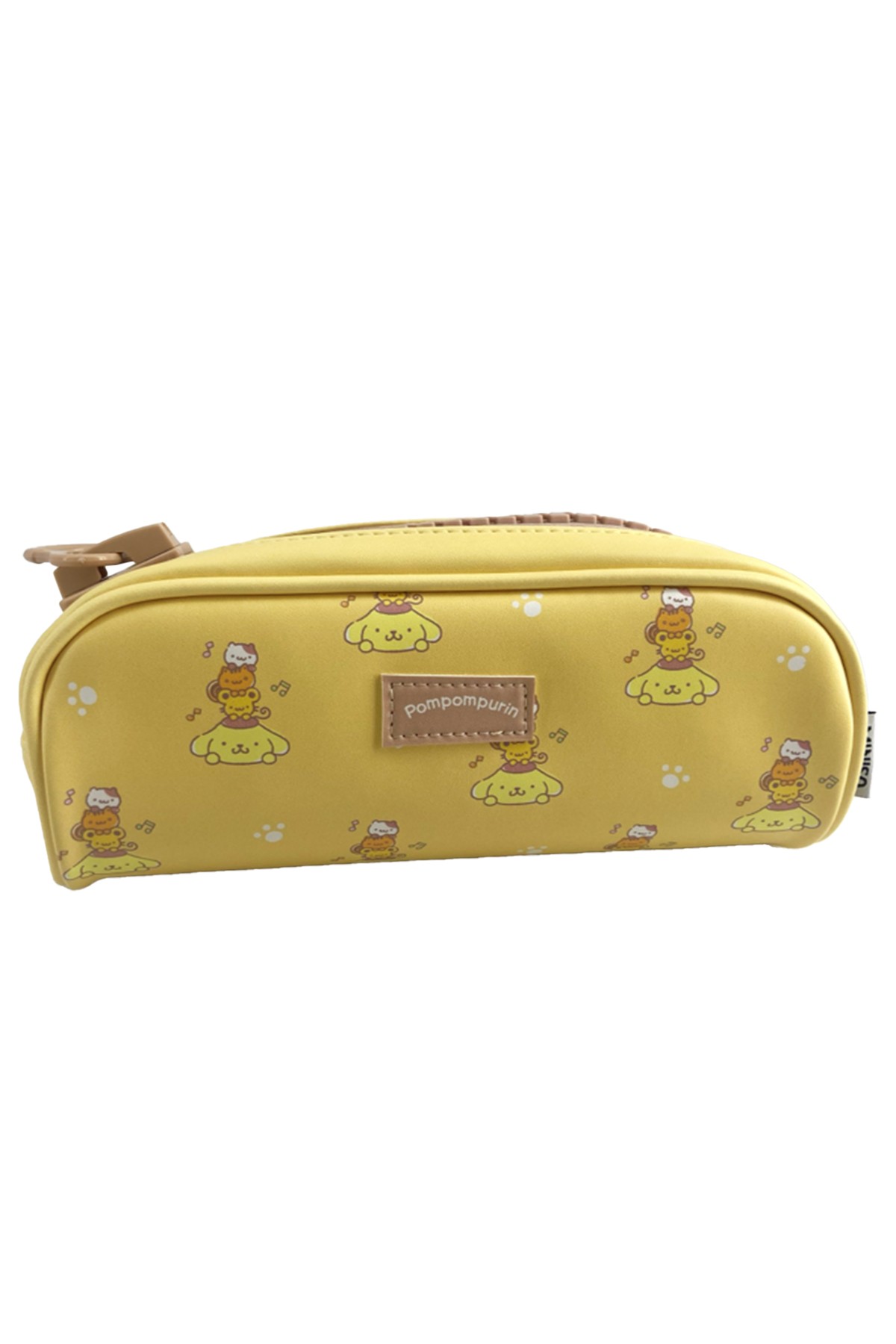 Sanrio Lisanslı Büyük Fermuarlı Kırtasiye Çantası (Pompompurin)