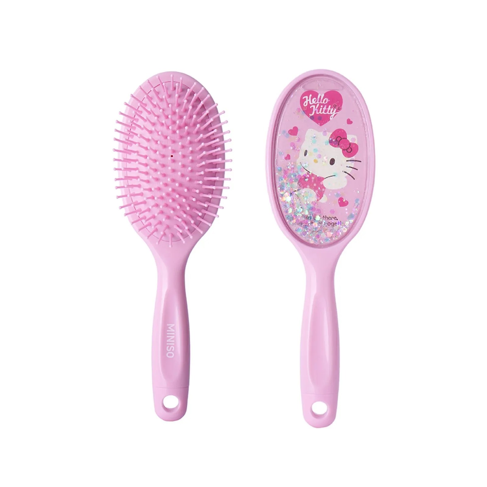 Sanrio Lisanslı Pembe Serisi Simli Dolgulu Masaj Fırçası - Hello Kitty