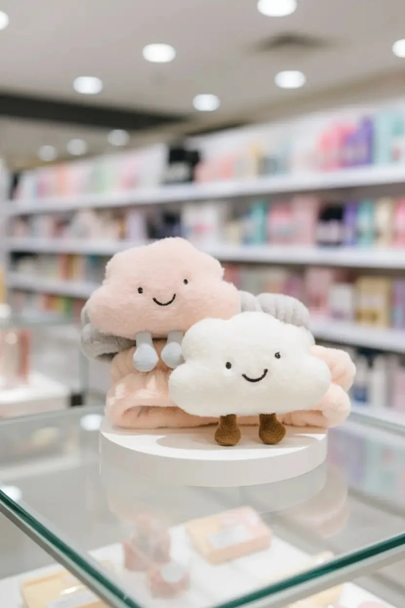 Sevimli Bulut Figürlü Yumuşak Saç Bandı