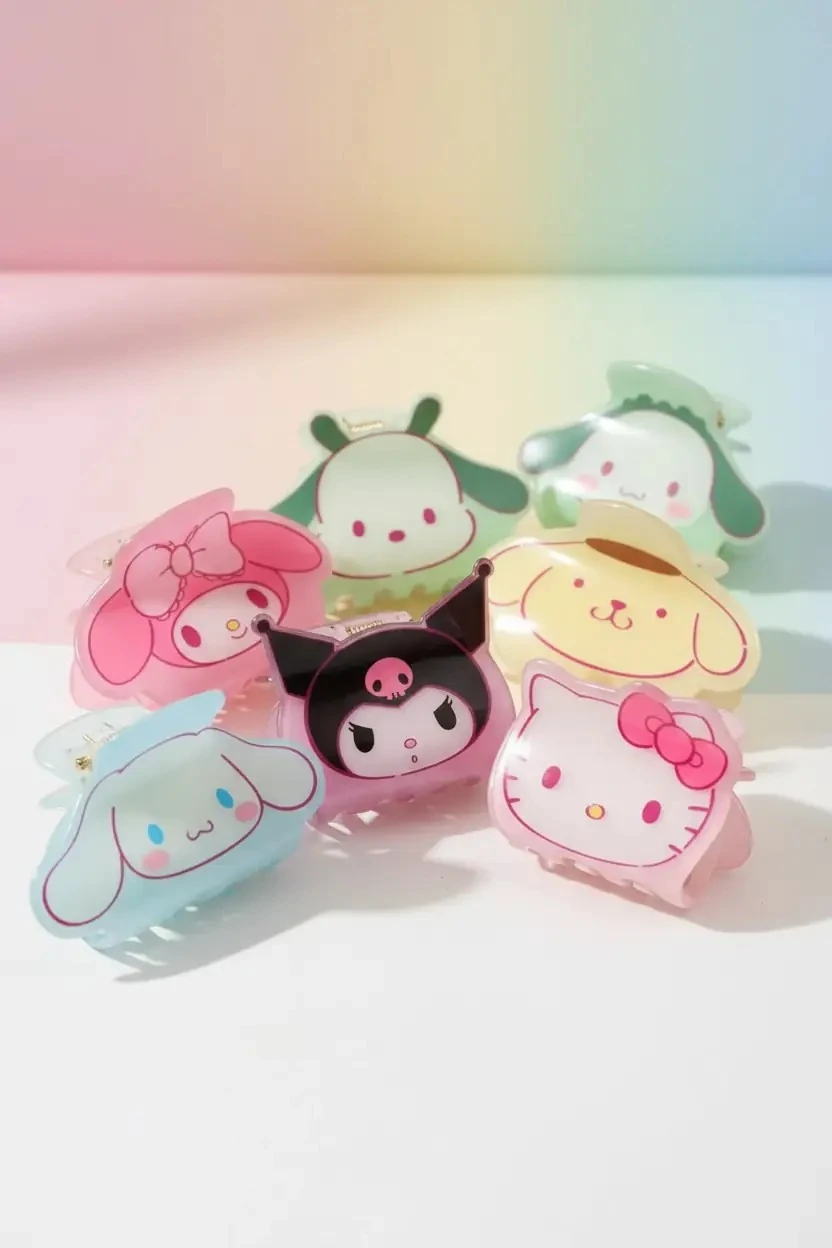 Hello Kitty Lisanslı Tatlı Fabrika Saç Pençesi Tokası – Güçlü & Şık Tutuş