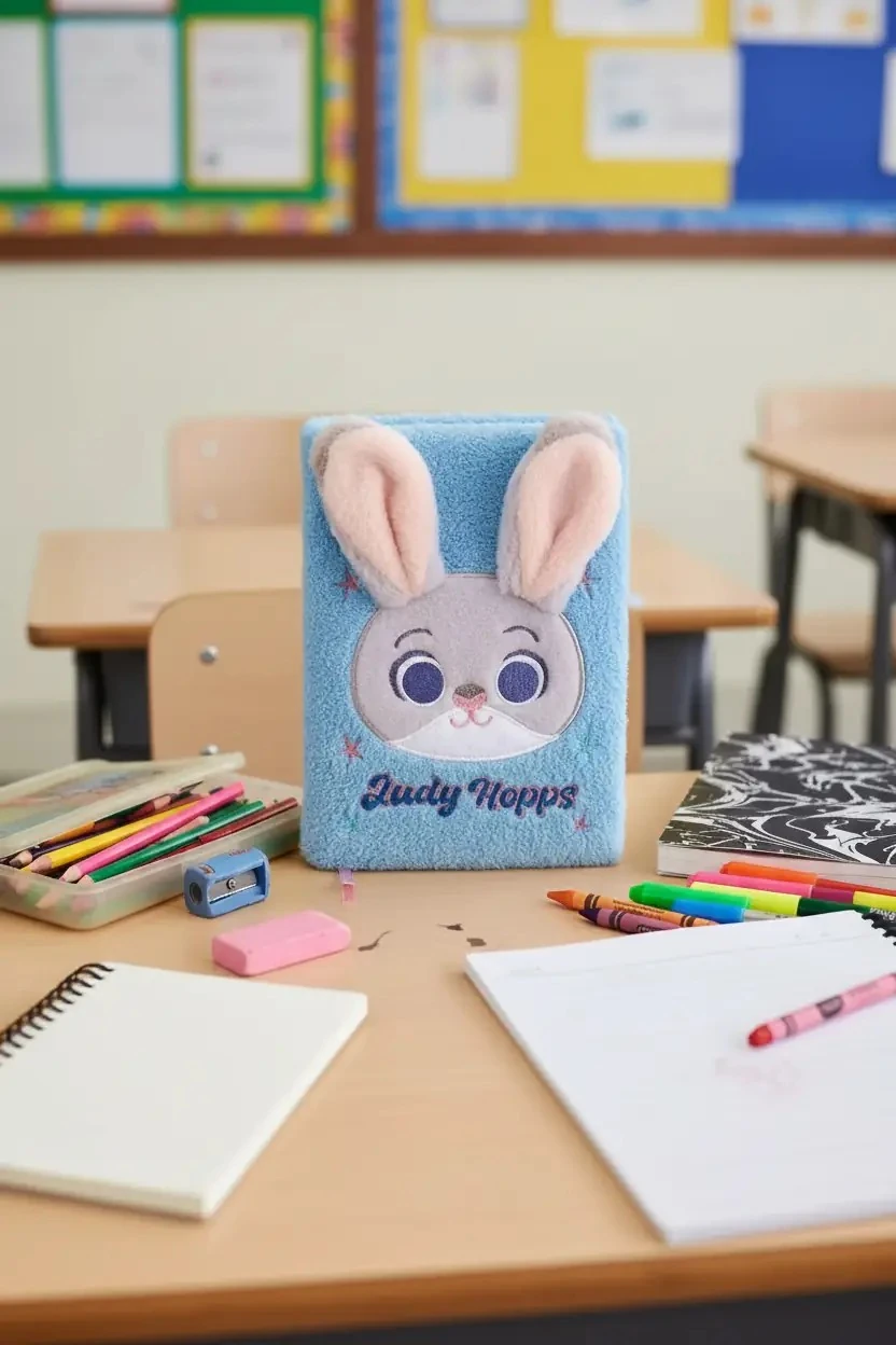 Disney Zootropolis Lisanslı A5 3D Peluş Not Defteri (80 Yaprak)