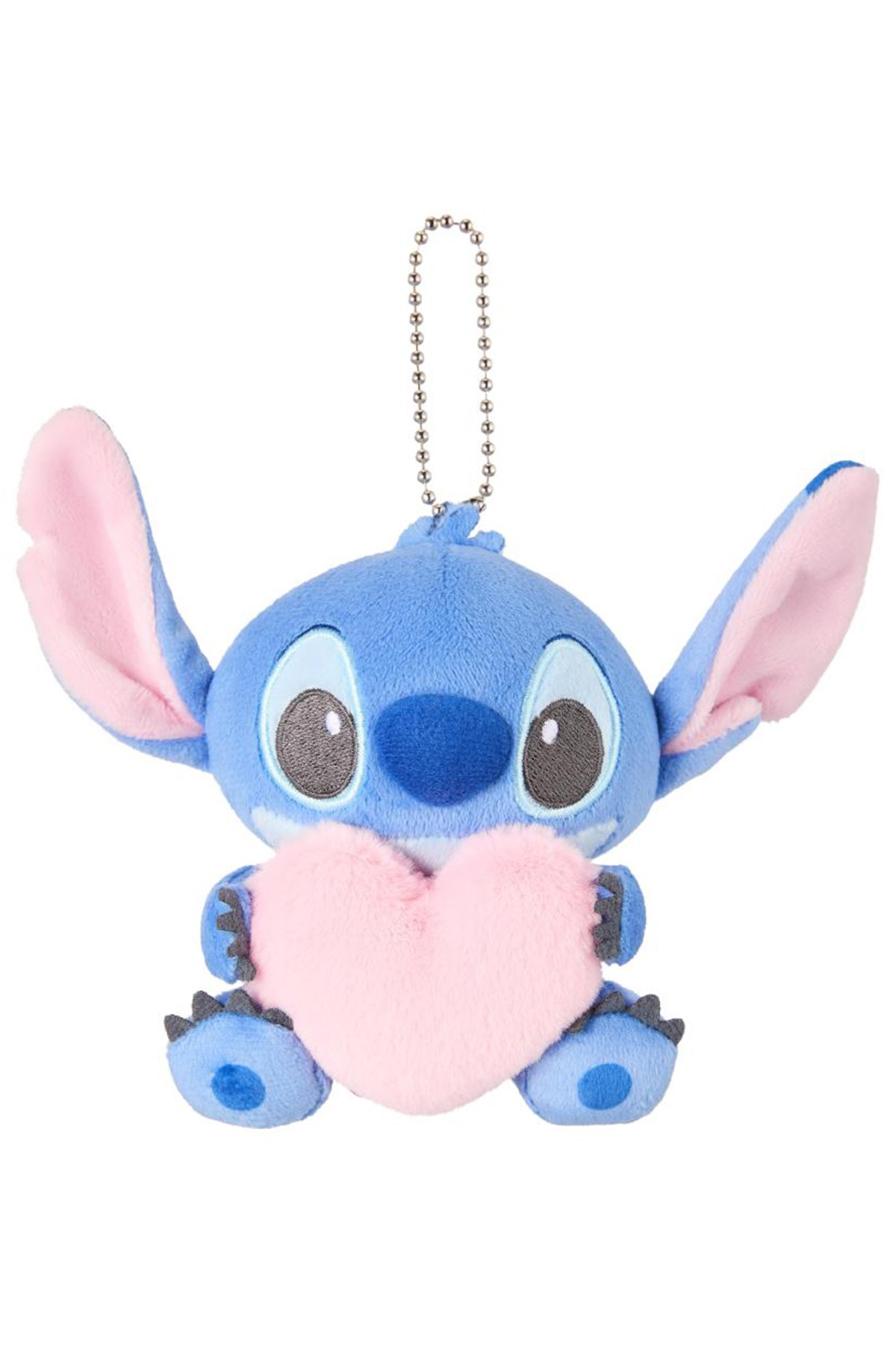 Disney Lilo&Stitch Lisanslı Kalp Figürlü Peluş Anahtarlık - Stitch