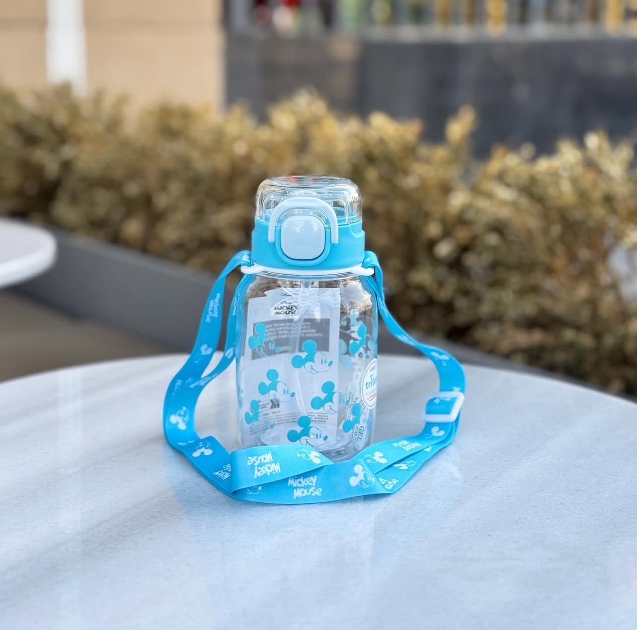 Disney Mickey Mouse Lisanslı Omuz Askılı Tritan Suluk (600ml)