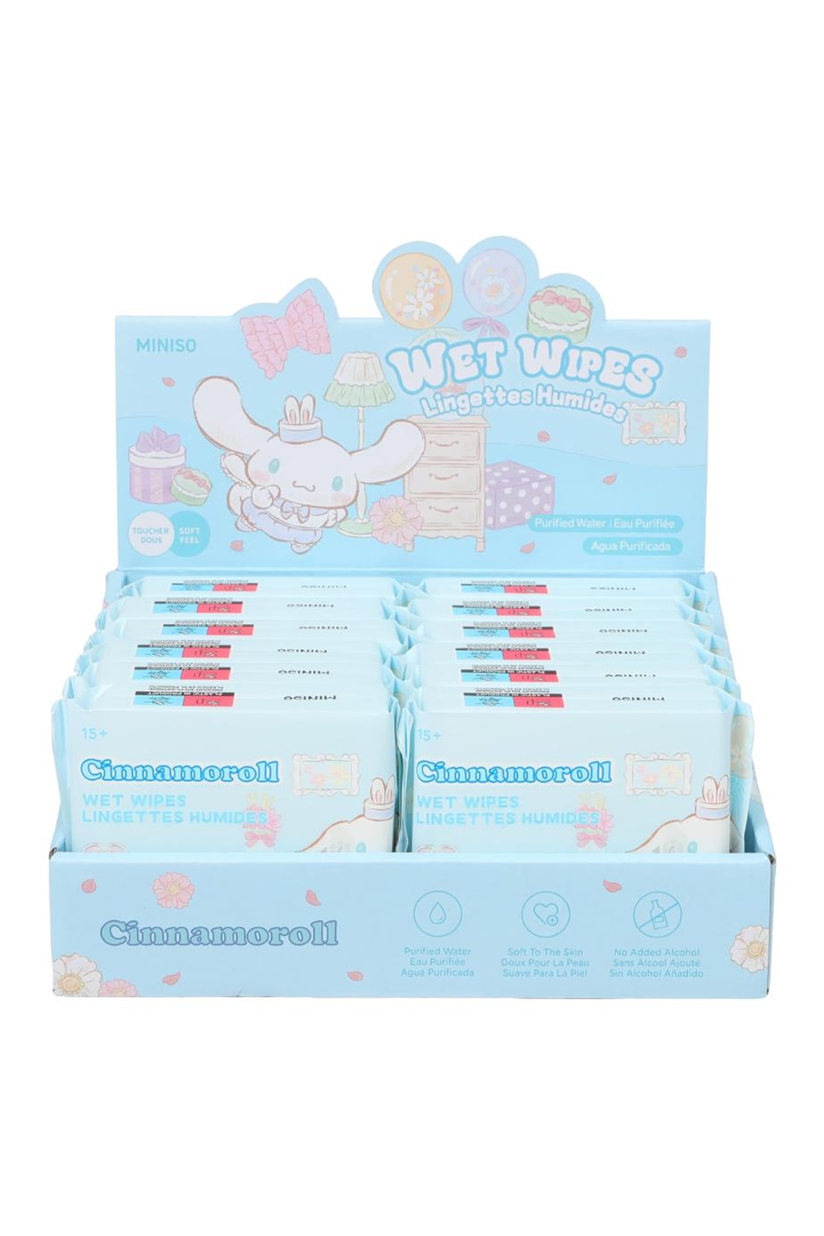 Sanrio Lisanslı Cinnamoroll Islak Mendil (20 Mendil)