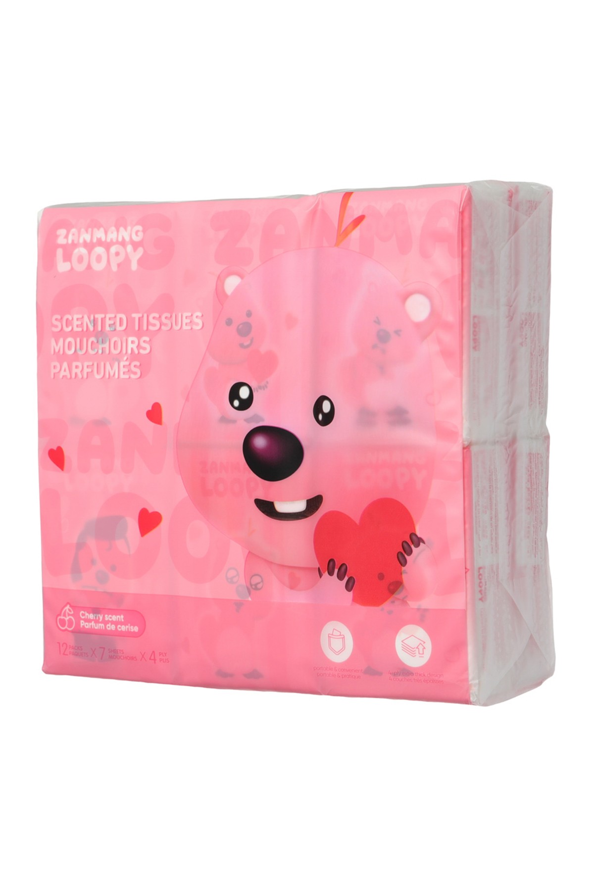 Zanmang Loopy Lisanslı Kokulu Kağıt Mendil (12 paket)