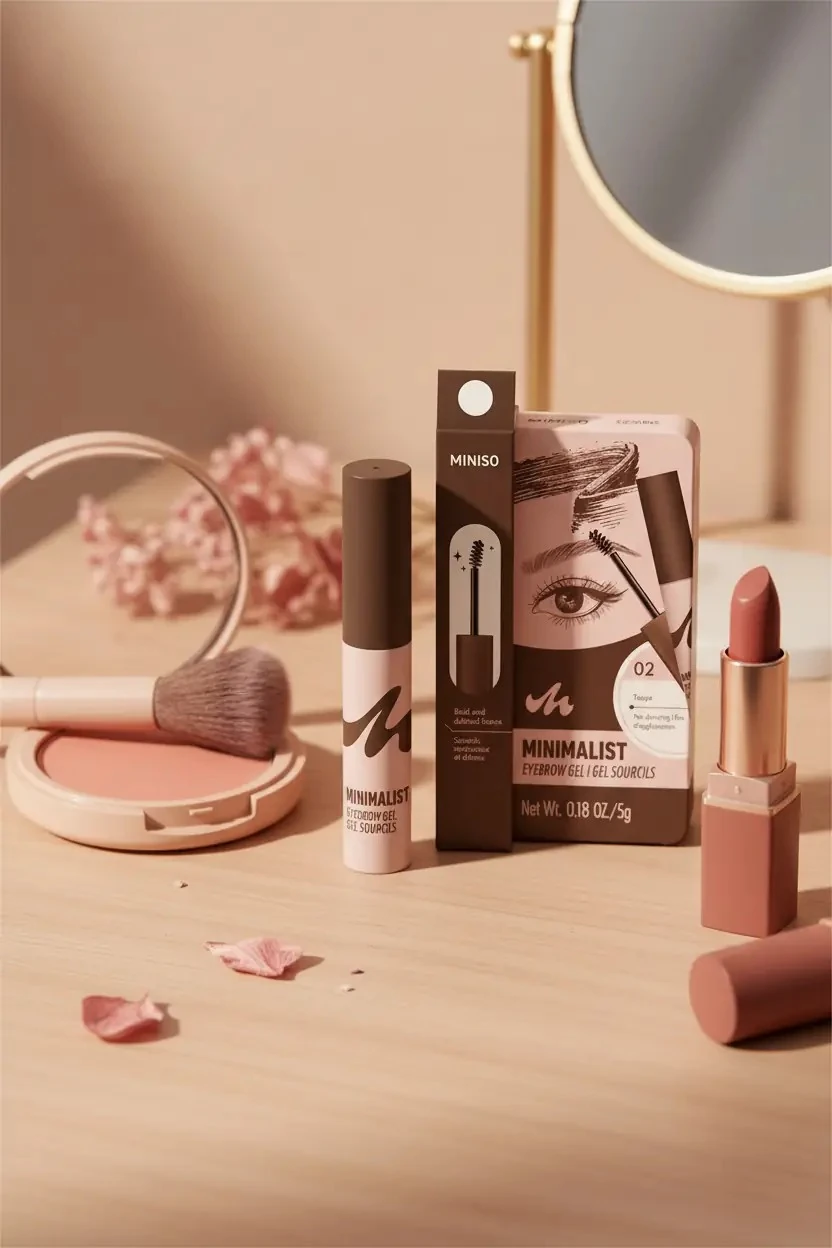 Miniso Lisanslı Minimalist Serisi Kaş Maskarası No 02 Koyu Kahve - Yoğun Pigmentli ve Belirginleştirici Kaş Maskarası