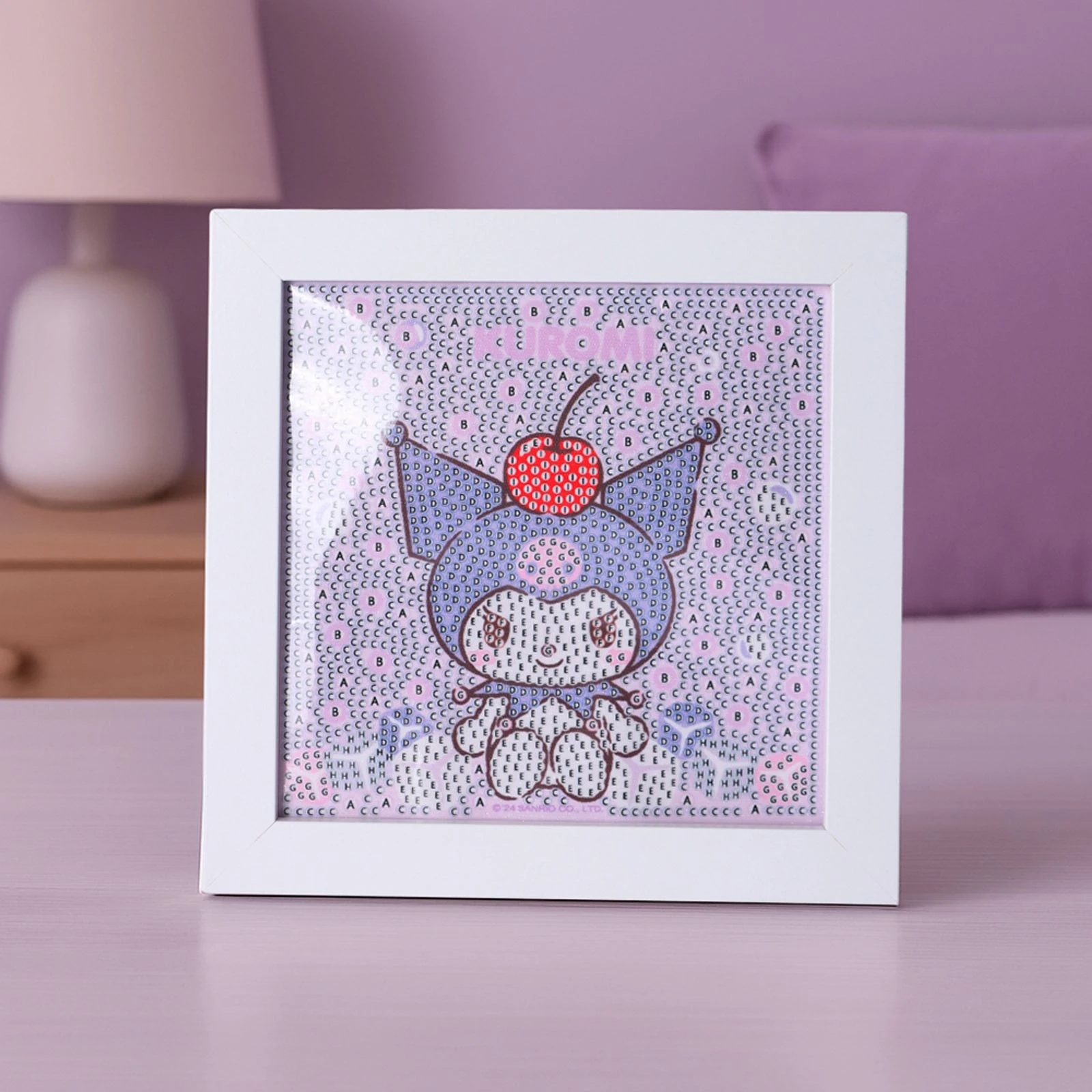 Sanrio Lisanslı Renkli Yaz Plajı Serisi Elmas Mozaik Puzzle- Kuromi