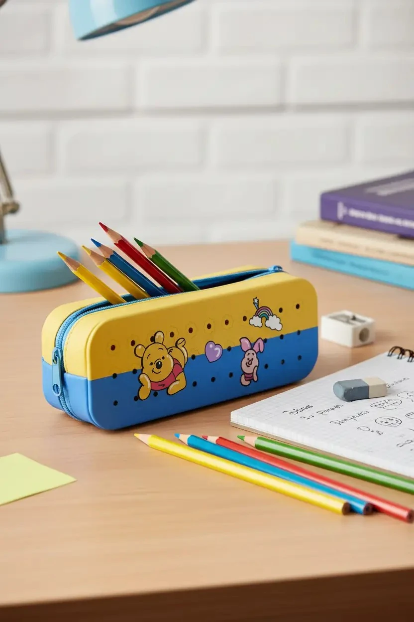 Disney Lisanslı Winnie The Pooh 21,5 Cm Fermuarlı Kalemlik – Oymalı Özel Seri