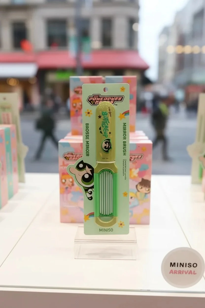 Powerpuff Girls Lisanslı Aynalı Saç Fırçası - Buttercup