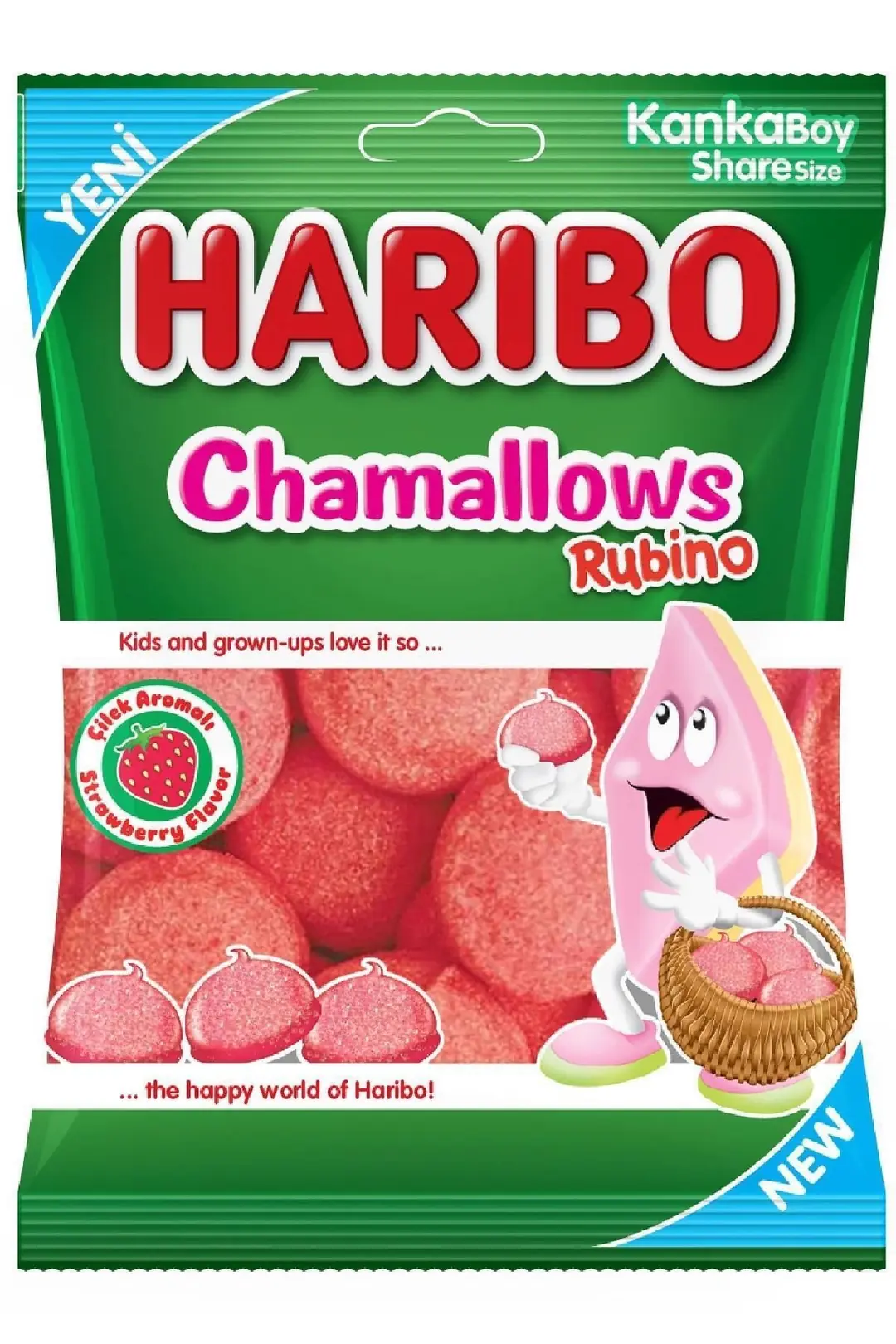 Haribo Çilekli Marshmallow 70 Gr Miniso