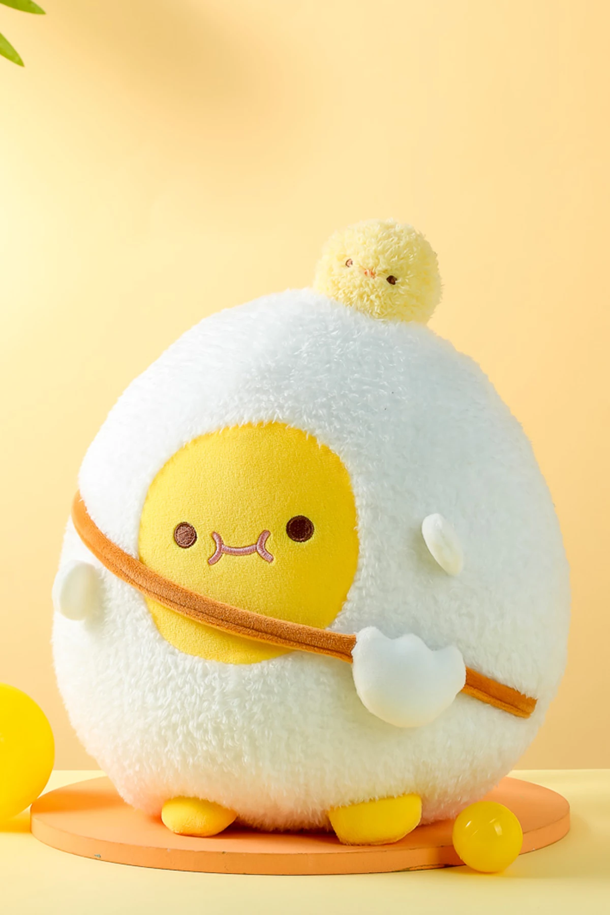 Yumurta Sarısı Ayakta Peluş Oyuncak (Yolk)