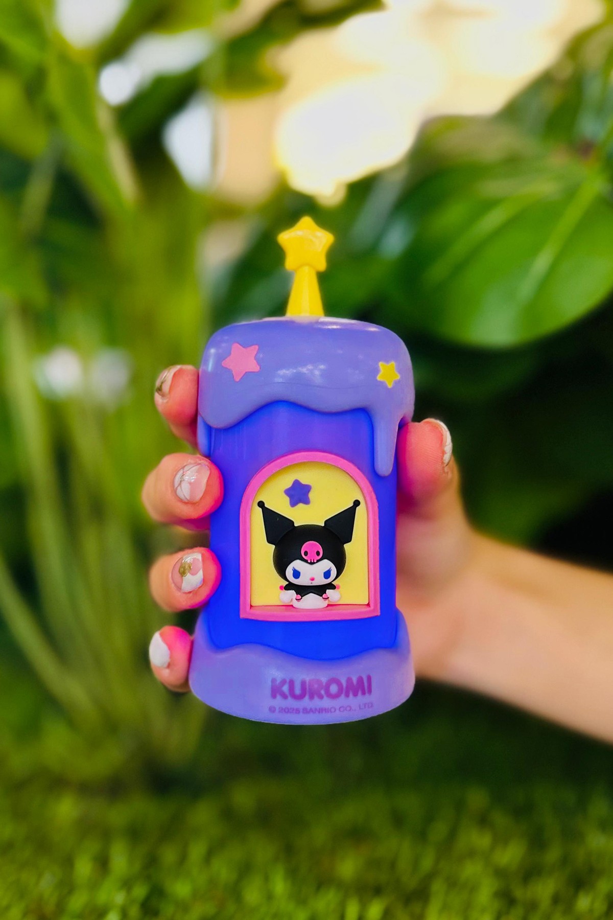 Sanrio Lisanslı Mum Figürlü Gece Lambası - Kuromi