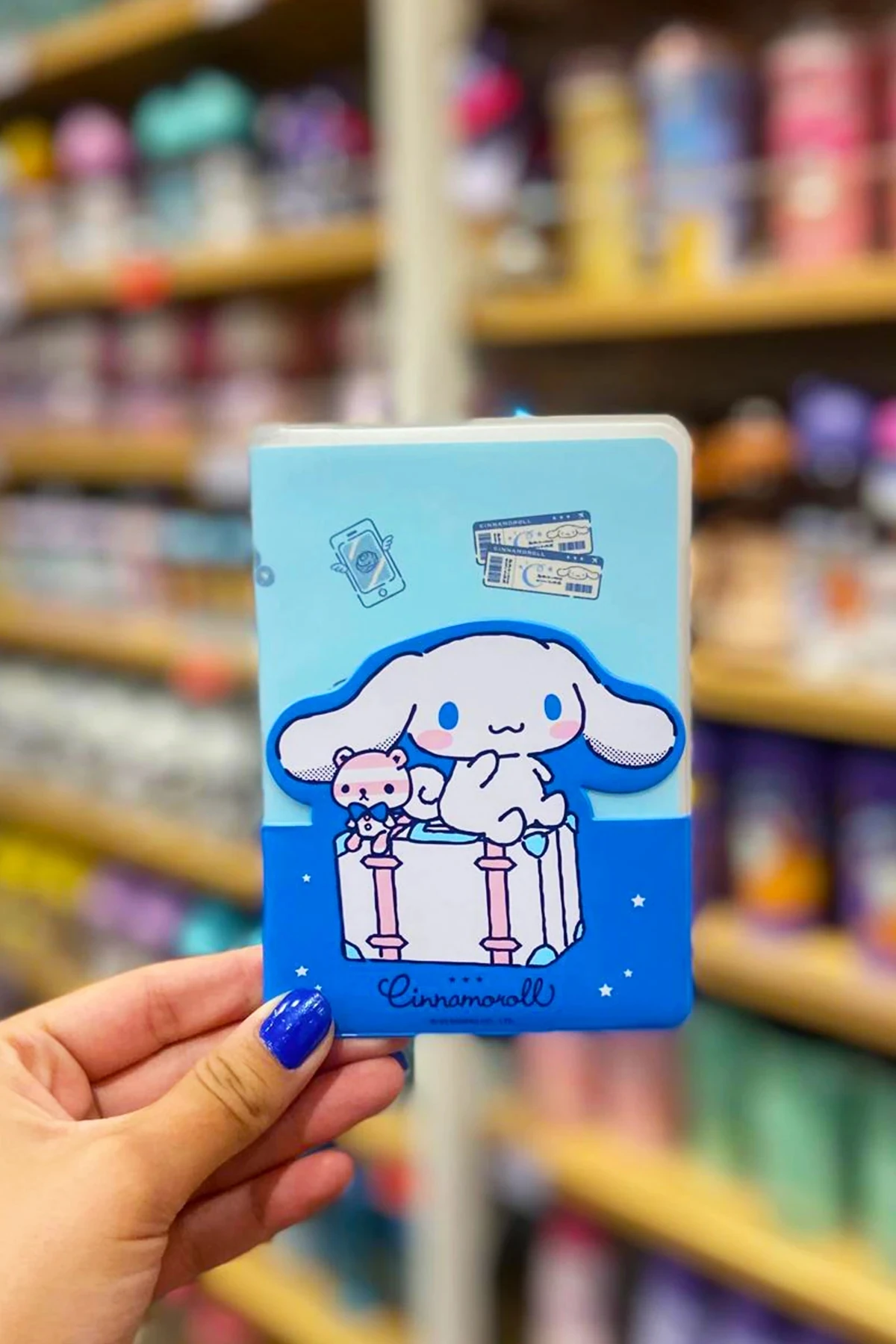 Sanrio Lisanslı Cinnamoroll Pasaport Kılıfı