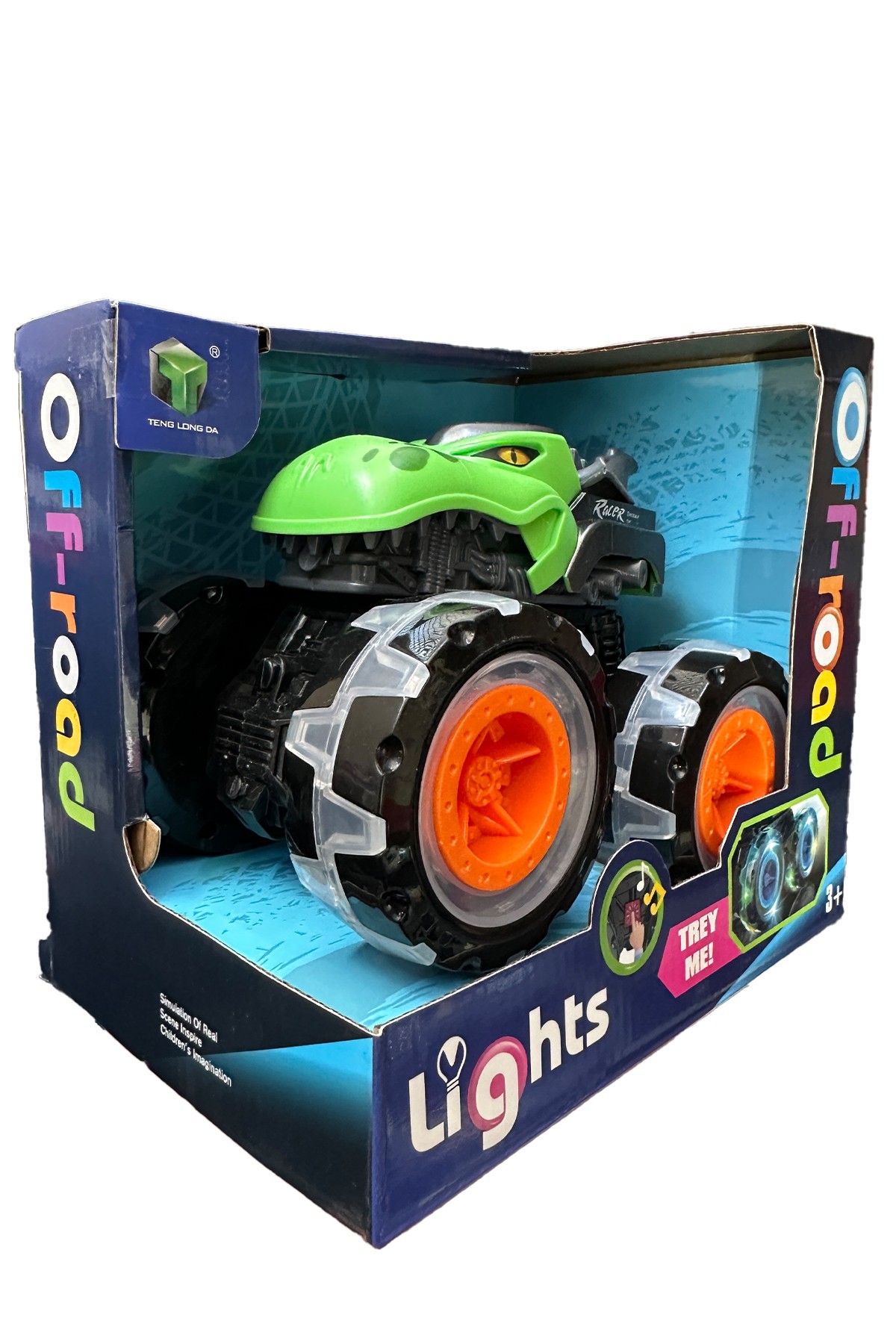 Kutulu Işıklı Büyük Teker Off-Road Hayvan Arazi Aracı