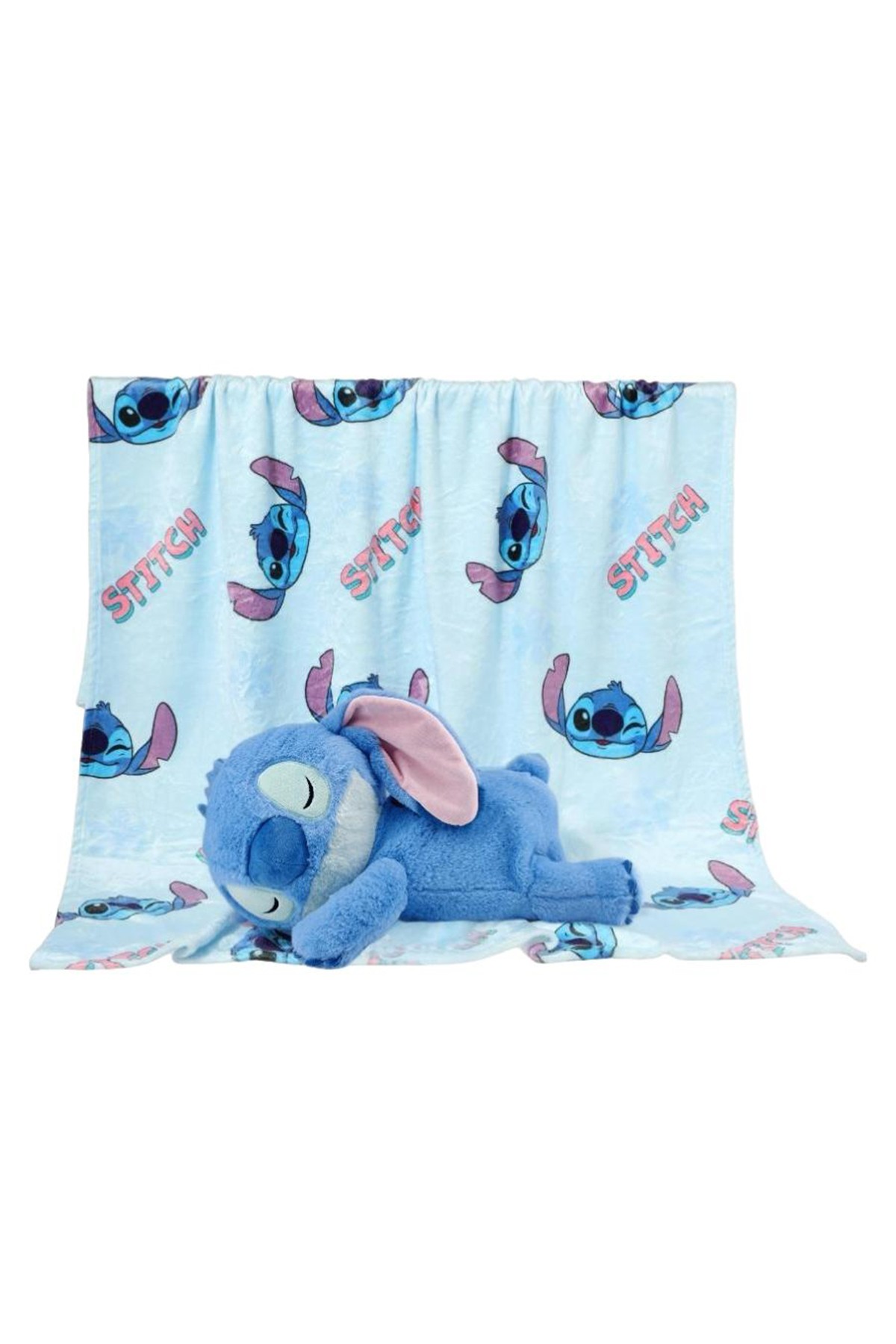 Disney Lilo&Stitch Lisanslı Peluş Battaniye (Stitch)