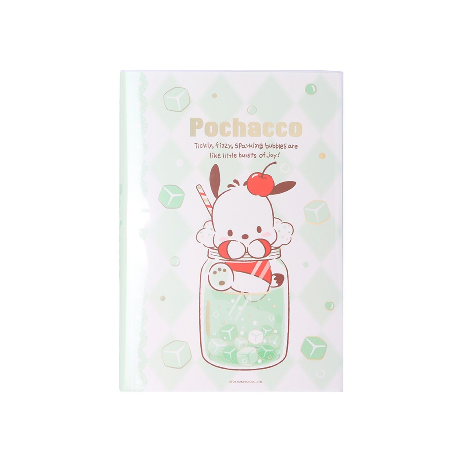 Sanrio Lisanslı Renkli Yaz Serisi Kapaklı 104 Yp. Çizgili A5 Not Defteri - Pochacco