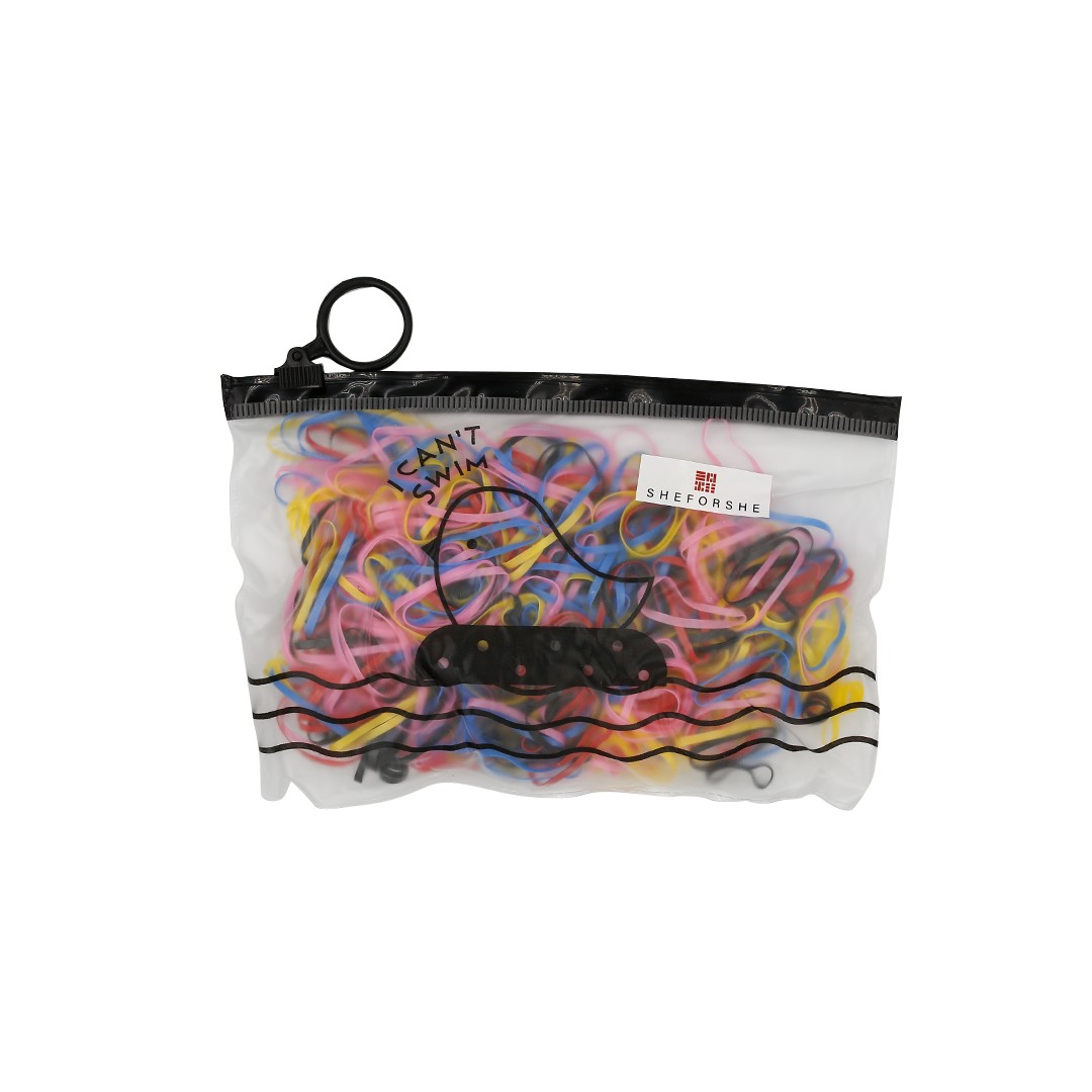Çantalı Minik Lastik Toka-Renkli