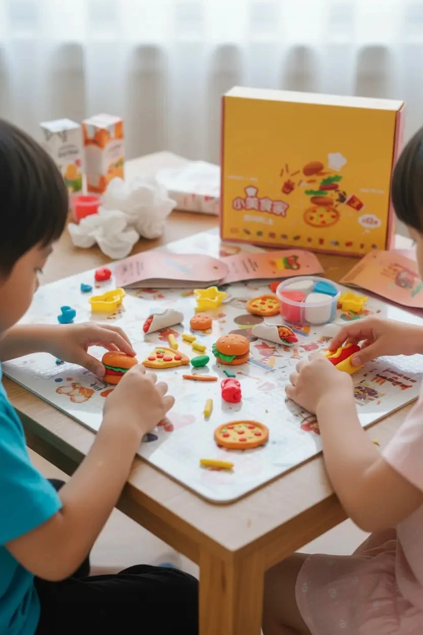 Miniso Lisanslı Açık Kil Serisi Küçük Aşçı – Eğitici Ve Renkli Yemek Temalı Oyun Seti 15,5 Cm