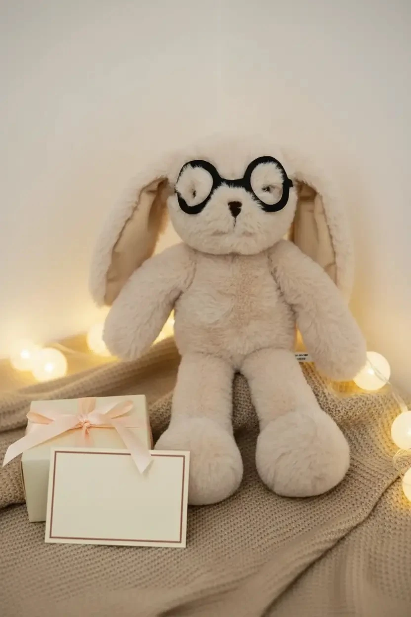 Bir Arkadaş Edin Serisi Tavşan Peluş Oyuncak – Yumuşacık Sarılmalık Özel Tasarım 20 Cm