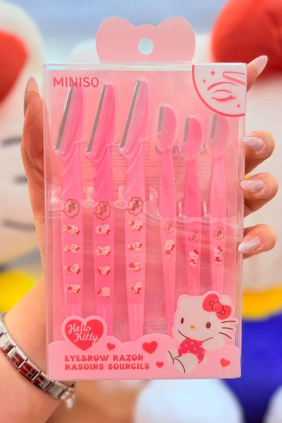 Sanrio Lisanslı Pembe Serisi 6 Parça Kaş Usturası - Hello Kitty