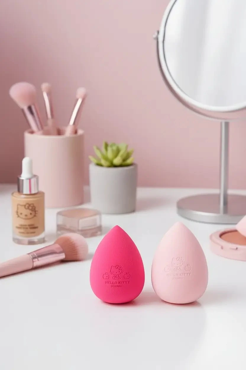 Hello Kitty Lisanslı Elma Koleksiyonu Makyaj Süngerleri (2 adet)