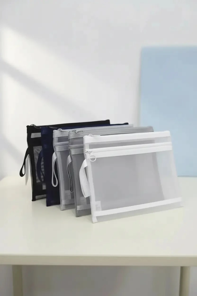 Miniso Lisanslı Minimalism A5 Çift Katlı File Kalemlik 23 Cm – 4 Renk Asorti