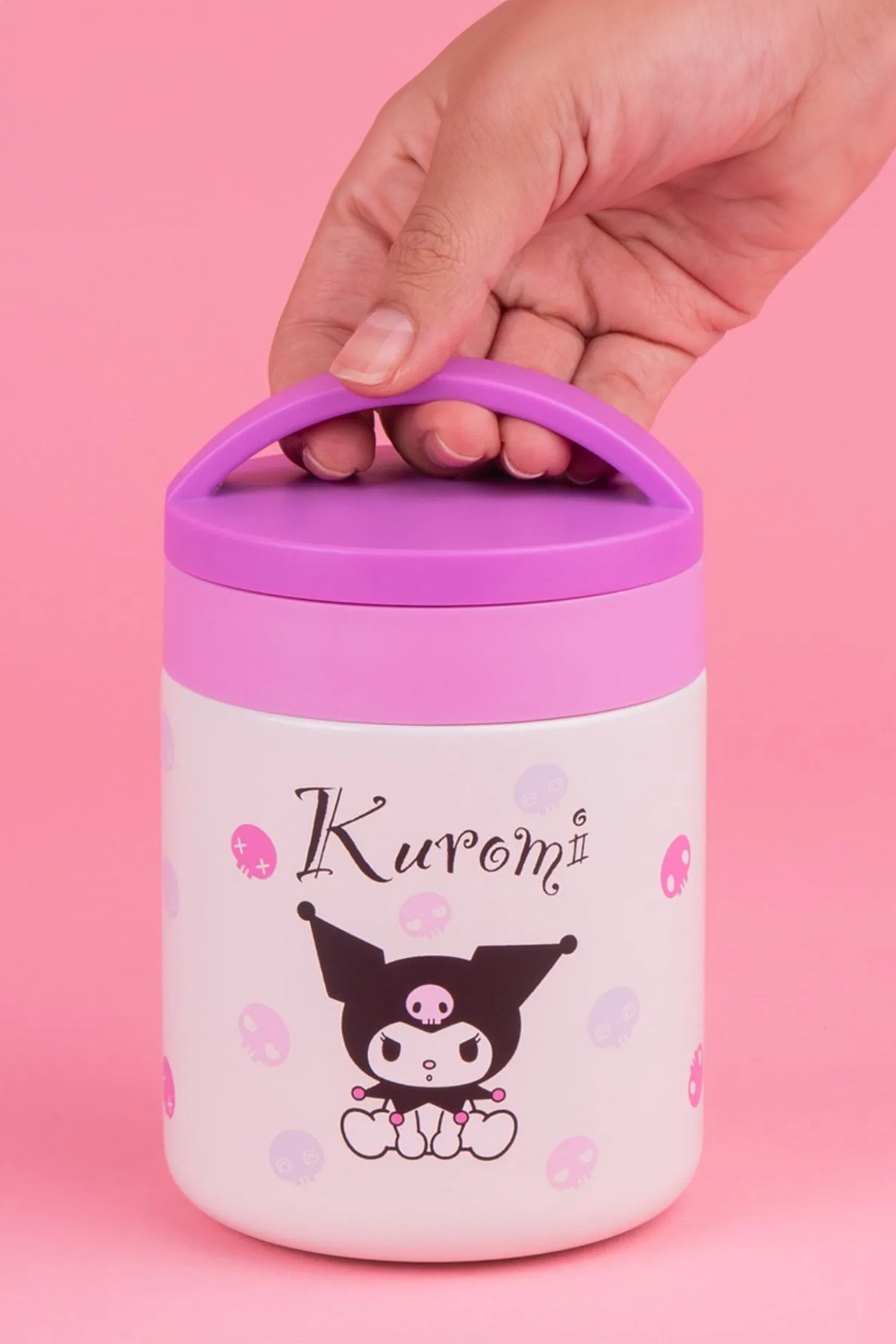 Sanrio Lisanslı Yalıtımlı Yemek Kabı (420ml) - Kuromi