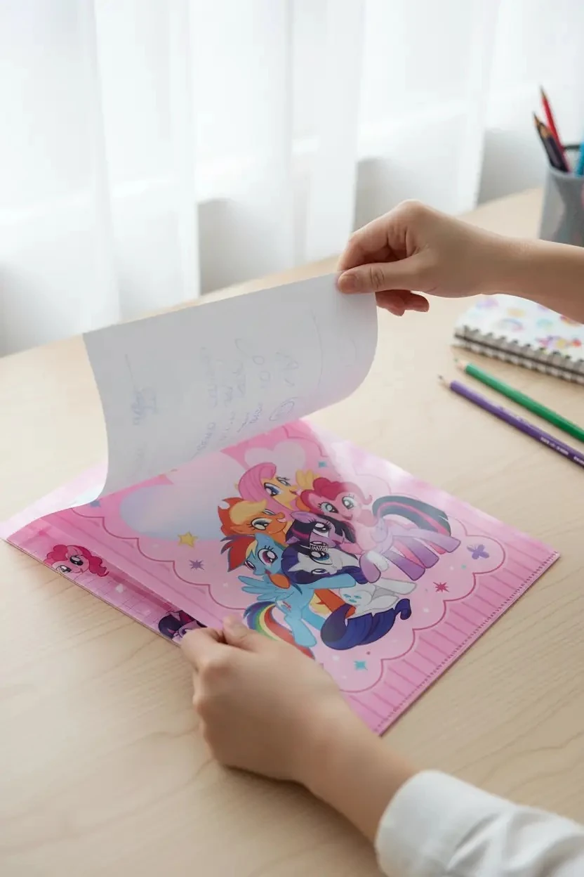My Little Pony Lisanslı Şeffaf Kapaklı Evrak Dosyası A4 Mavi 31 Cm